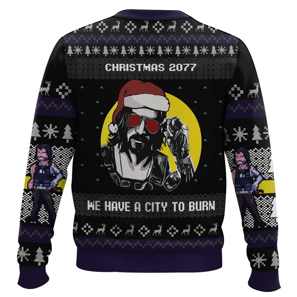 Christmas Cyberpunk 2077 Ugly Christmas Sweater – Moonbestprint