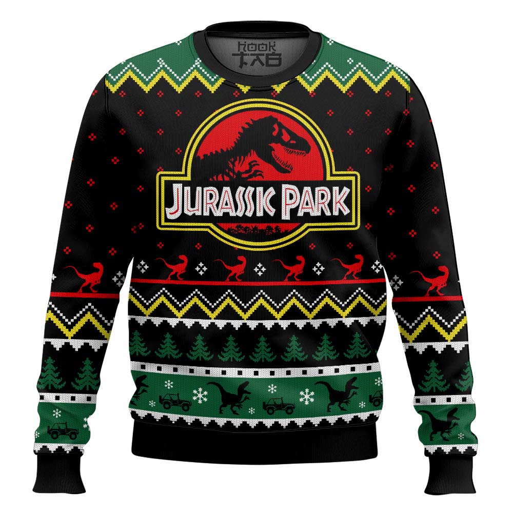 Ethics of Cloning Jurassic Park Ugly Christmas Sweater – Moonbestprint