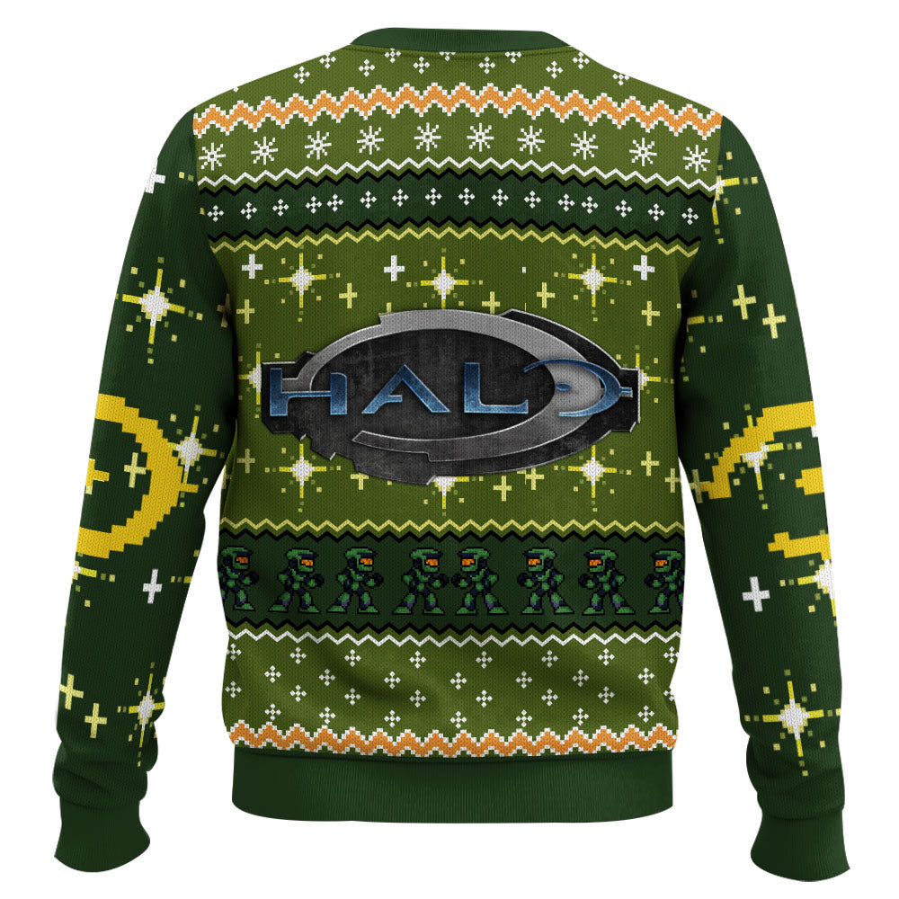 Happy Halo-Days Halo Ugly Christmas Sweater – Moonbestprint