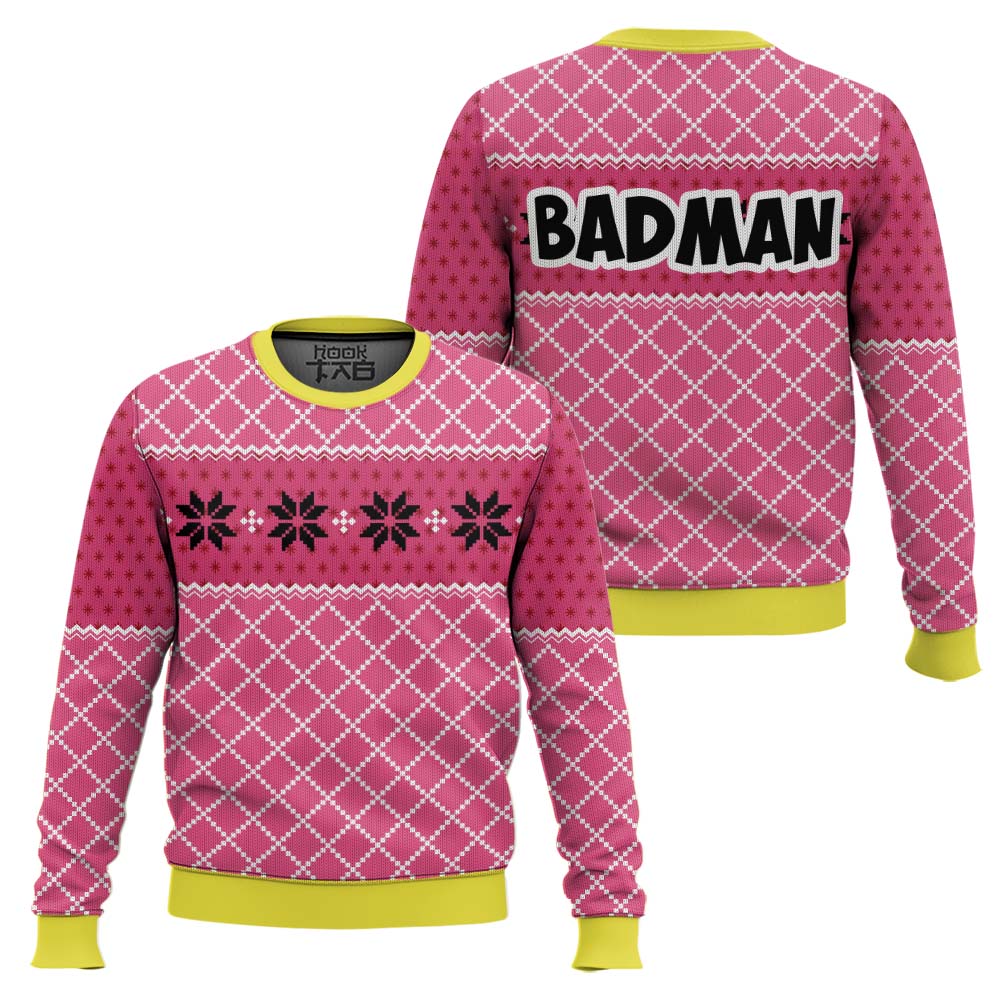 Vegeta Pink Badman DBZ Ugly Christmas Sweater – Moonbestprint