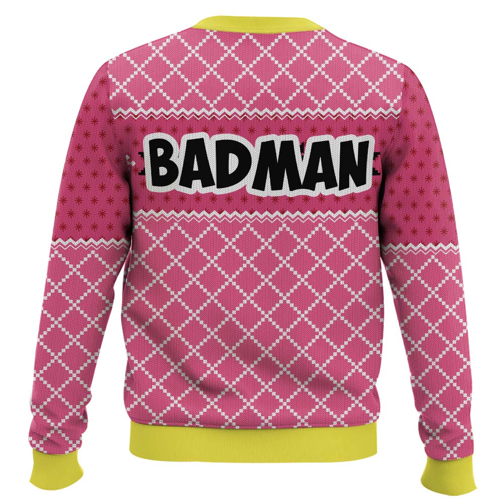 Vegeta Pink Badman DBZ Ugly Christmas Sweater – Moonbestprint