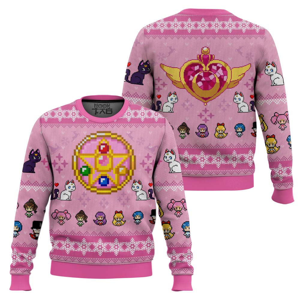 Merry Senshi Sailor Moon Ugly Christmas Sweater – Moonbestprint