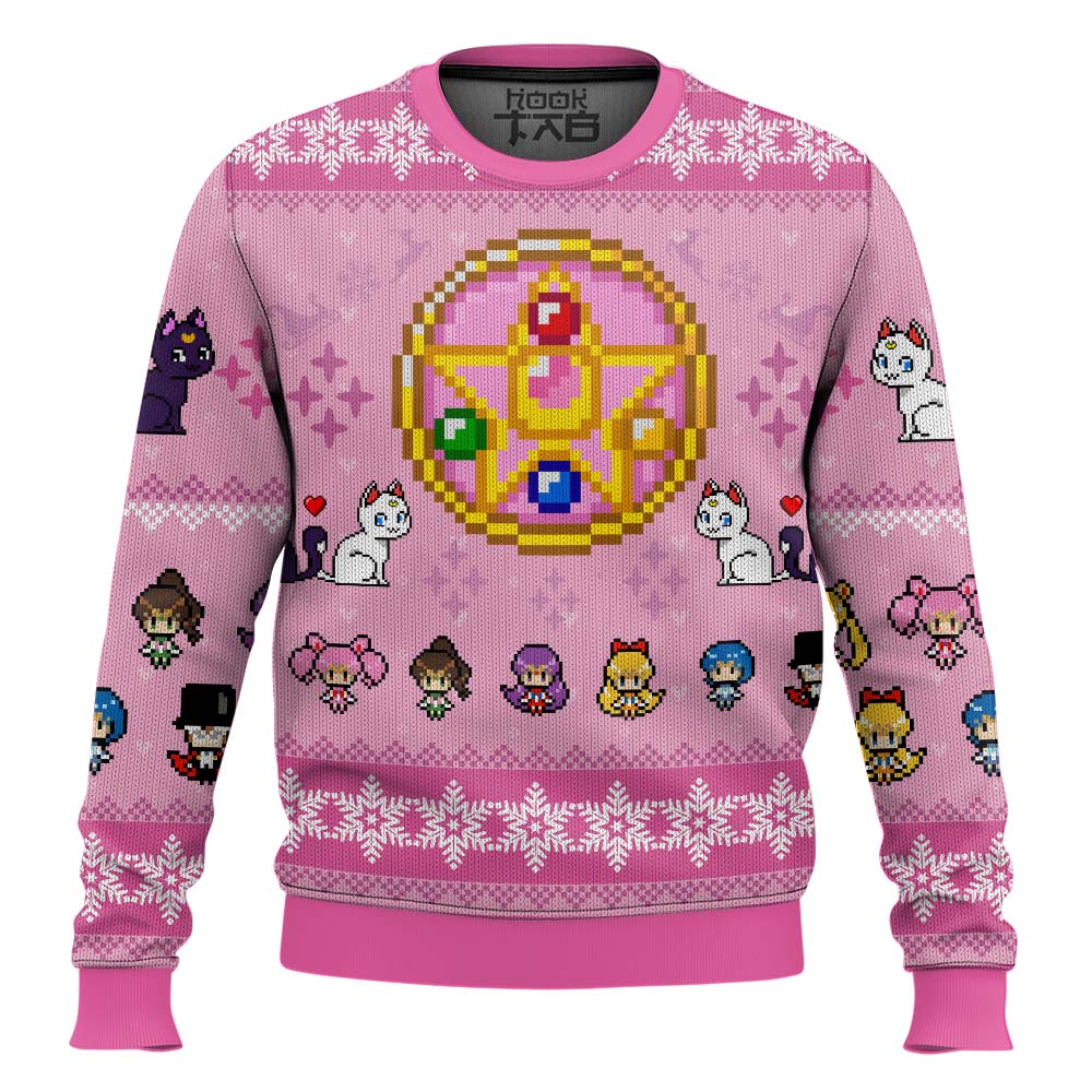 Merry Senshi Sailor Moon Ugly Christmas Sweater – Moonbestprint