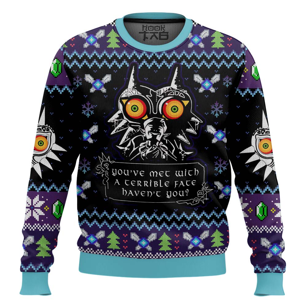 You Met With a Terrible Fate Majora?s Mask Zelda Ugly Christmas Sweater – Moonbestprint