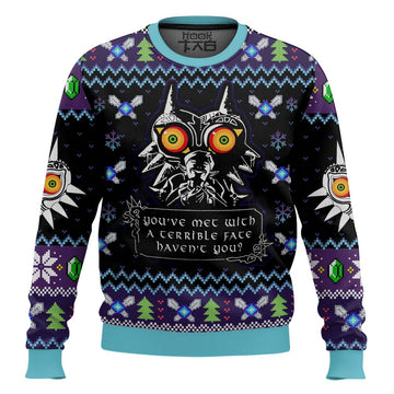 You Met With a Terrible Fate Majora?s Mask Zelda Ugly Christmas Sweater – Moonbestprint