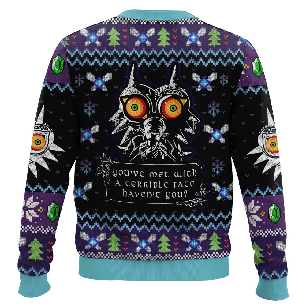 You Met With a Terrible Fate Majora?s Mask Zelda Ugly Christmas Sweater – Moonbestprint