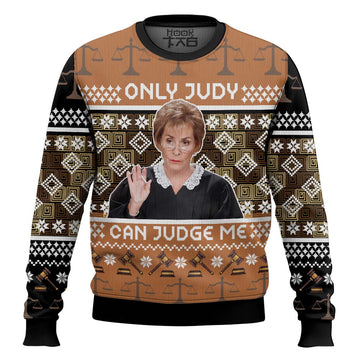 Only Judy Can Judge Me Judge Judy Ugly Christmas Sweater – Moonbestprint