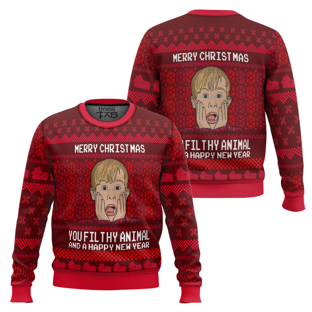 Merry Christmas Home Alone Ugly Christmas Sweater – Moonbestprint