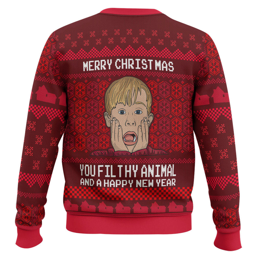 Merry Christmas Home Alone Ugly Christmas Sweater – Moonbestprint