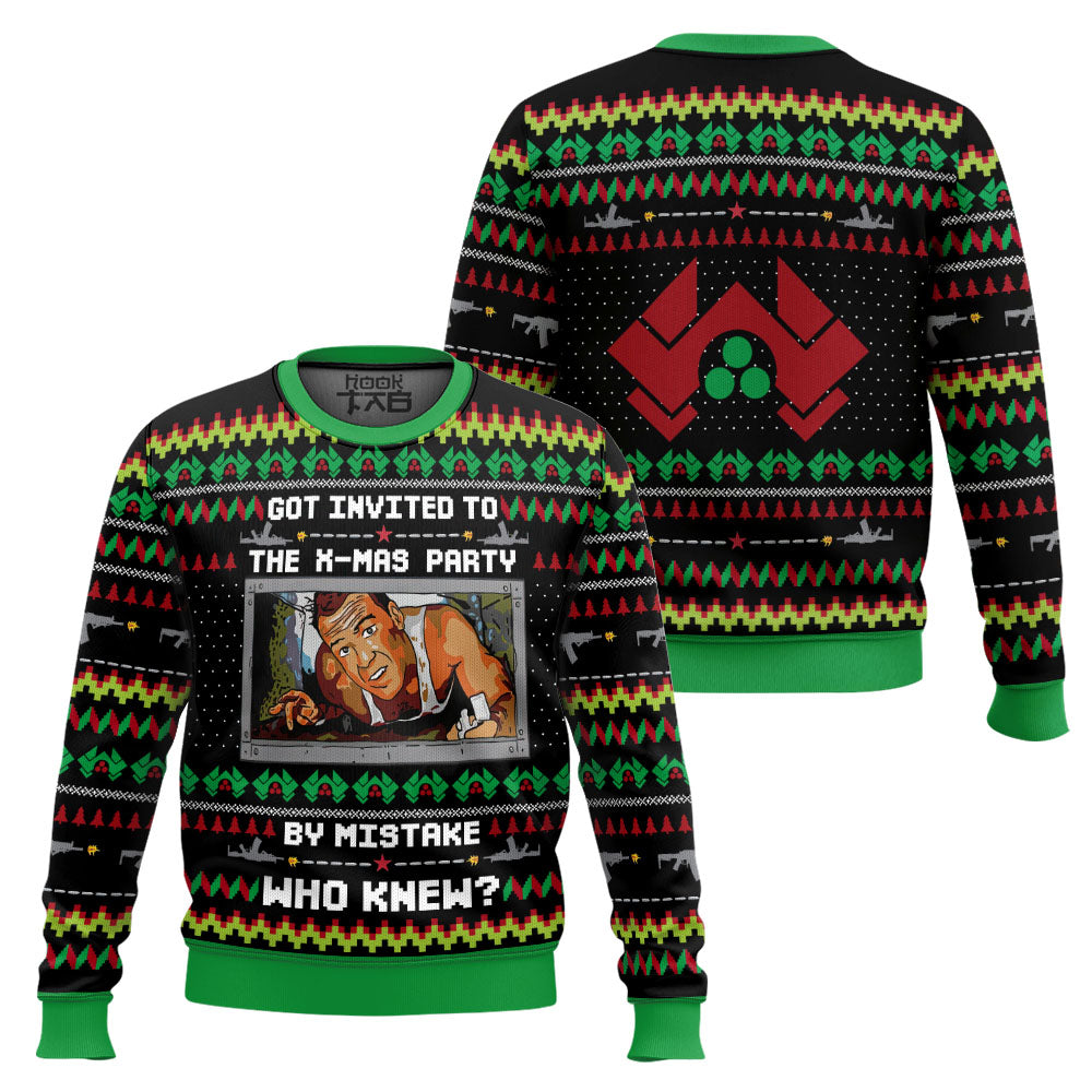 Got Invited to a Christmas Party Die Hard Ugly Christmas Sweater – Moonbestprint