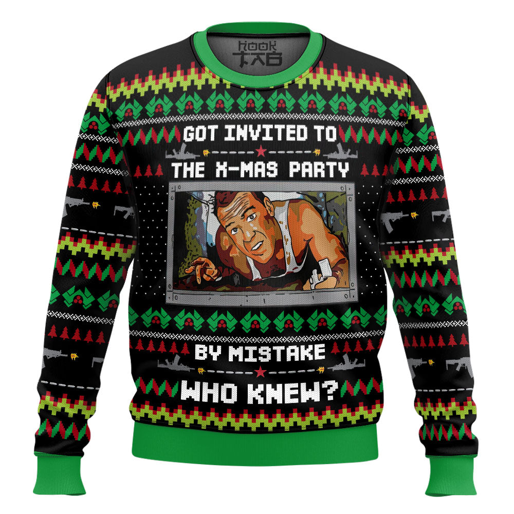 Got Invited to a Christmas Party Die Hard Ugly Christmas Sweater – Moonbestprint