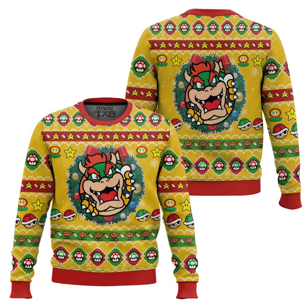 Bowser Mario Bros Ugly Christmas Sweater – Moonbestprint