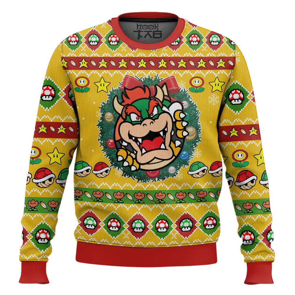 Bowser Mario Bros Ugly Christmas Sweater – Moonbestprint