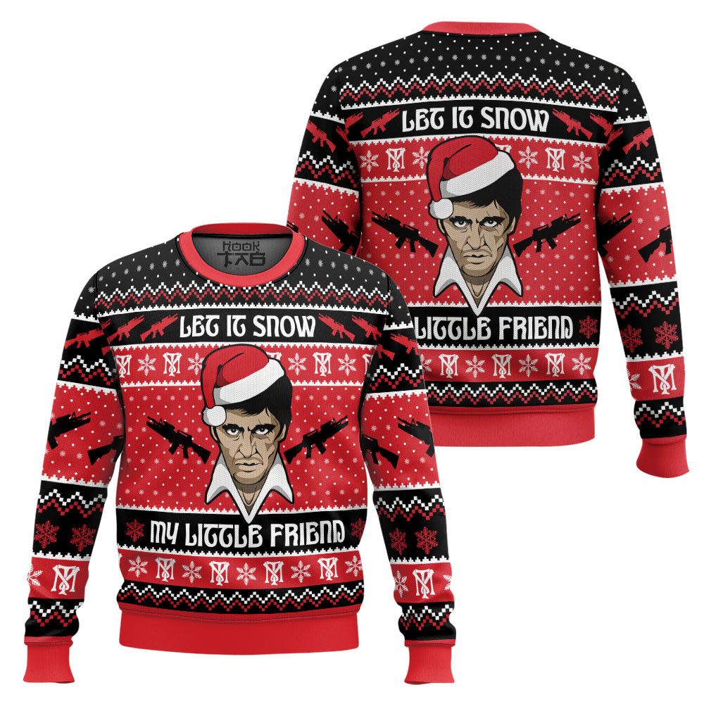 Let It Snow Scarface Ugly Christmas Sweater – Moonbestprint
