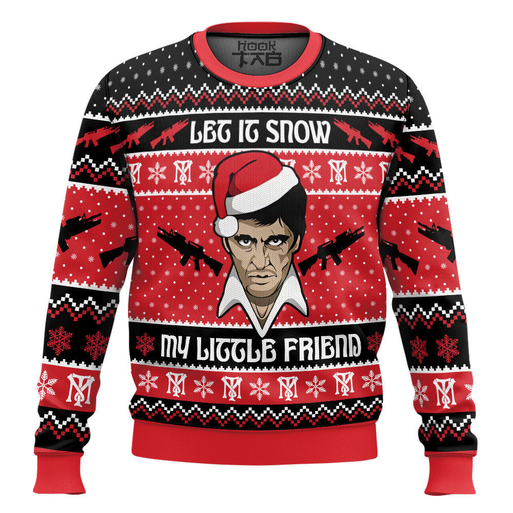 Let It Snow Scarface Ugly Christmas Sweater – Moonbestprint