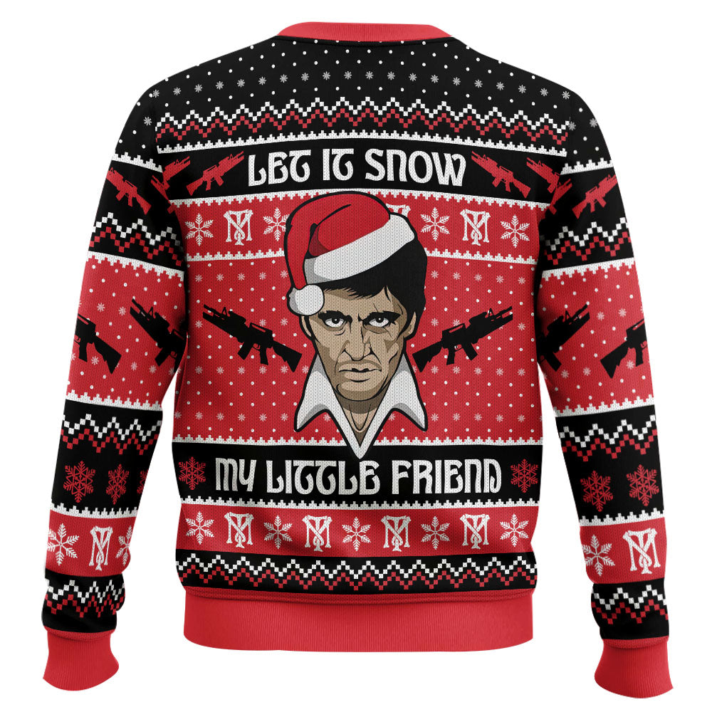 Let It Snow Scarface Ugly Christmas Sweater – Moonbestprint