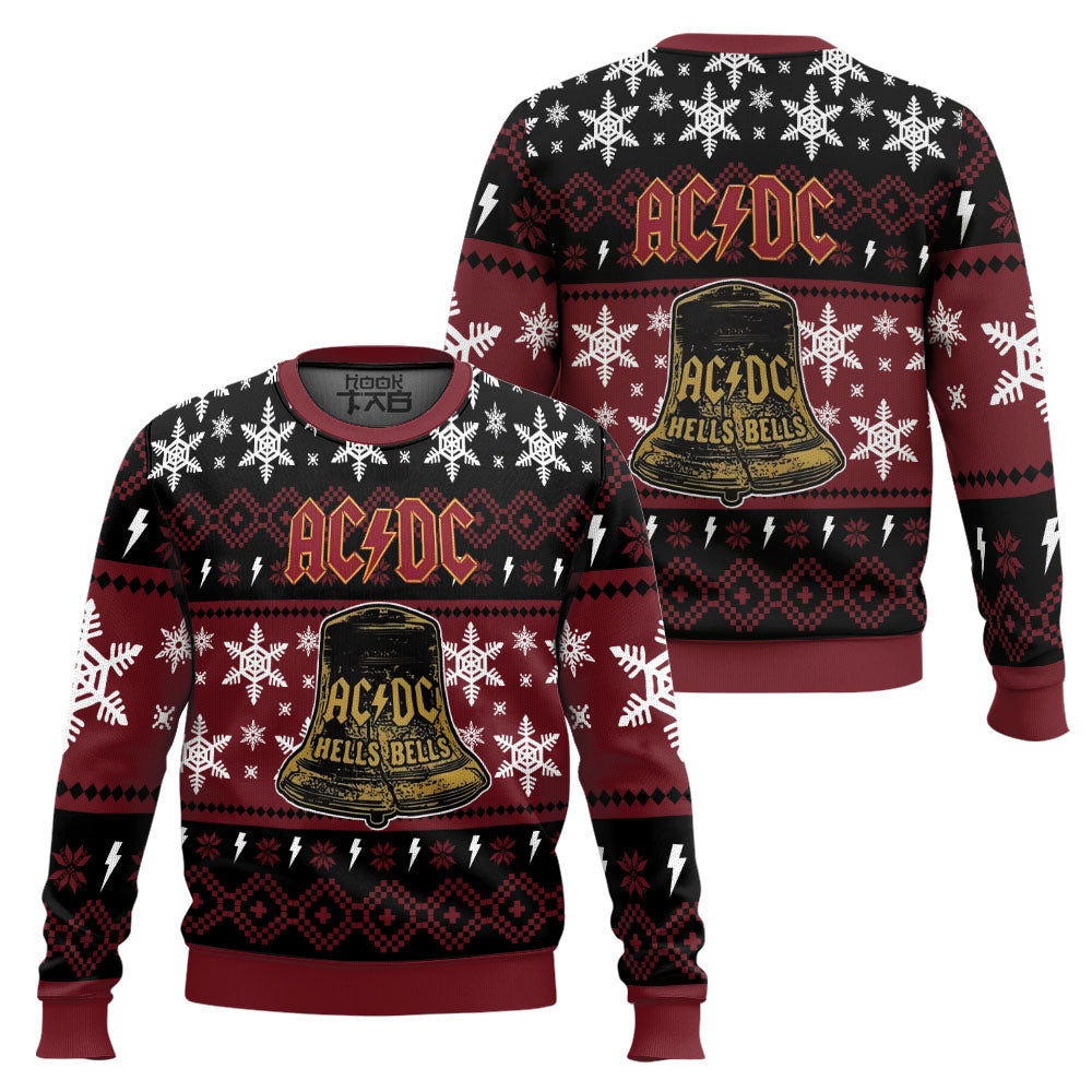 Hells Bells ACDC Ugly Christmas Sweater – Moonbestprint