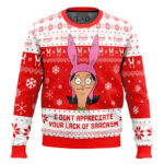 I Dont Appreciate Your Lack of Sarcasm Bob's Burgers Ugly Christmas Sweater – Moonbestprint