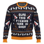 Glad This Fucking Year is Over Pop Culture Ugly Christmas Sweater – Moonbestprint