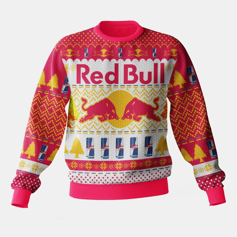 Red Bull Ugly Sweater Red – Moonbestprint