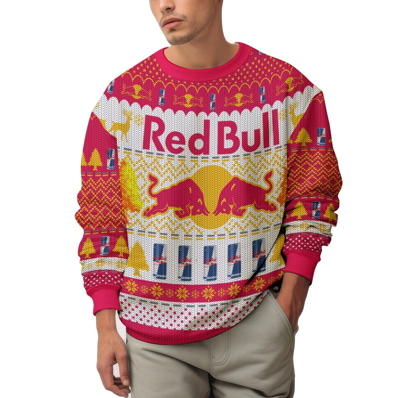 Red Bull Ugly Sweater Red – Moonbestprint