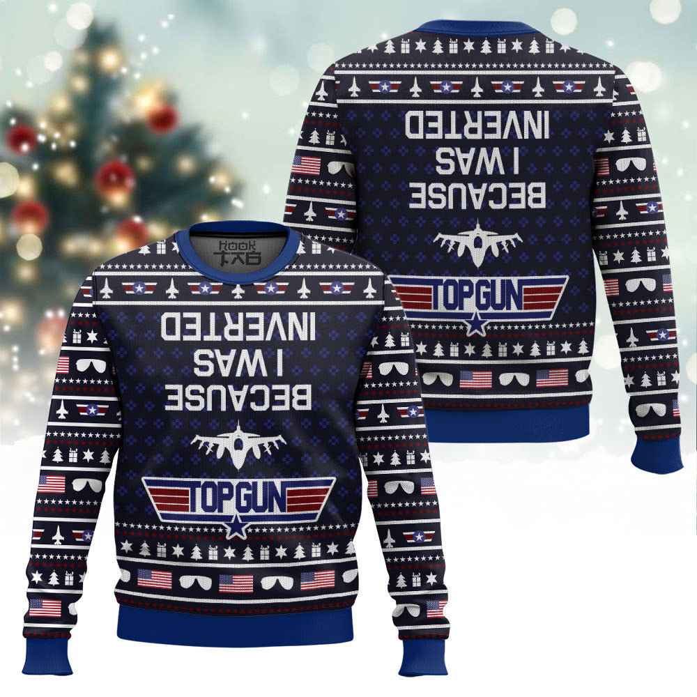 Inverted Top Gun Ugly Christmas Sweater – Moonbestprint