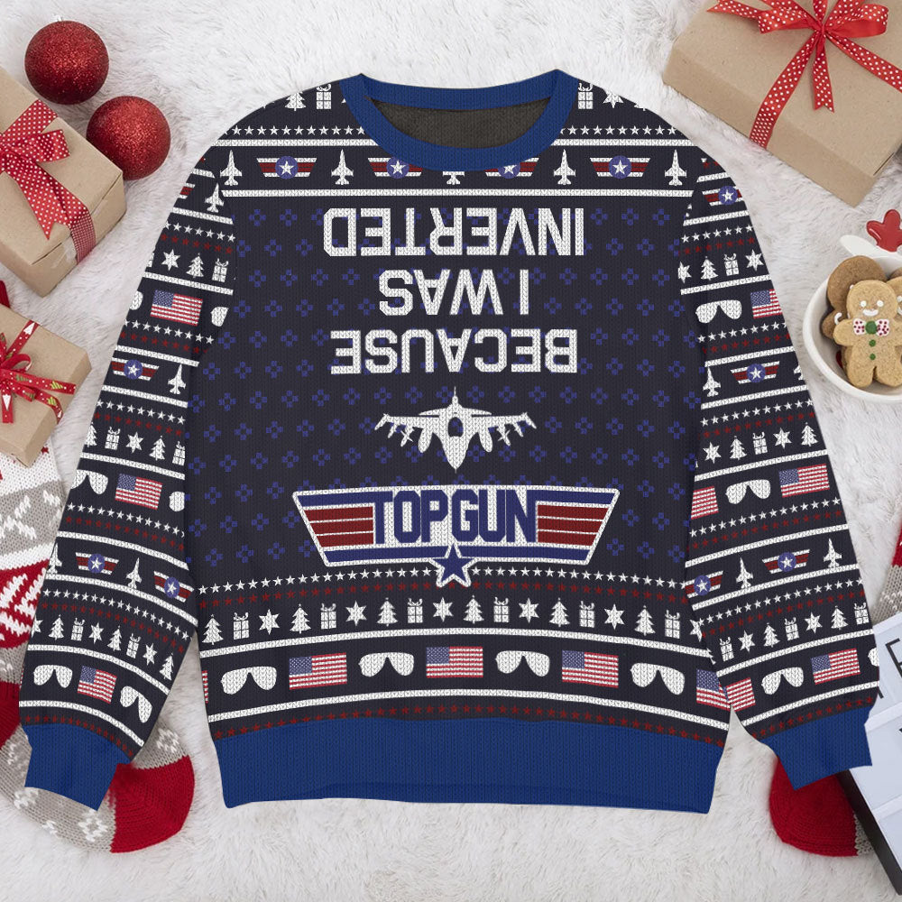 Inverted Top Gun Ugly Christmas Sweater – Moonbestprint