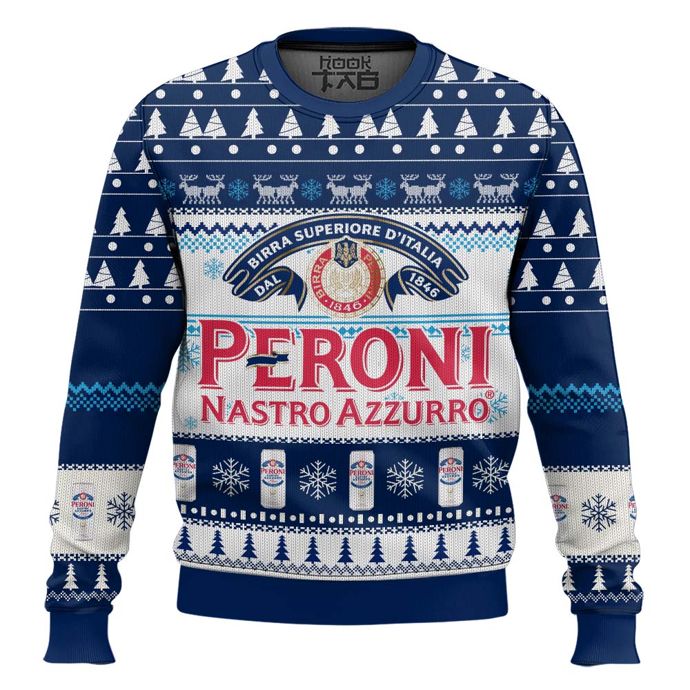 Peroni Nastro Azzurro Ugly Christmas Sweater – Moonbestprint