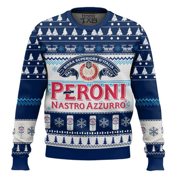 Peroni Nastro Azzurro Ugly Christmas Sweater – Moonbestprint