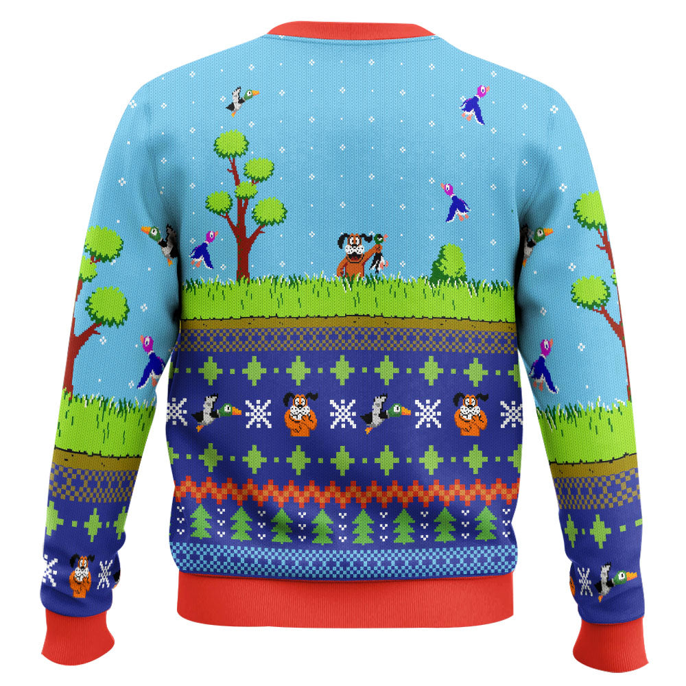 Festive Duck Hunt Ugly Christmas Sweater – Moonbestprint
