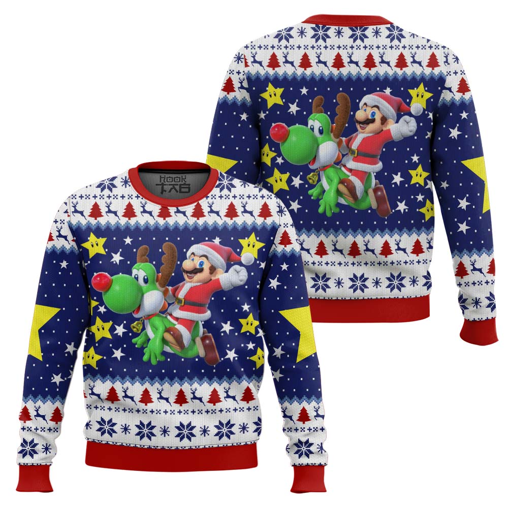 Christmas Odyssey Super Mario Bros. Ugly Christmas Sweater – Moonbestprint