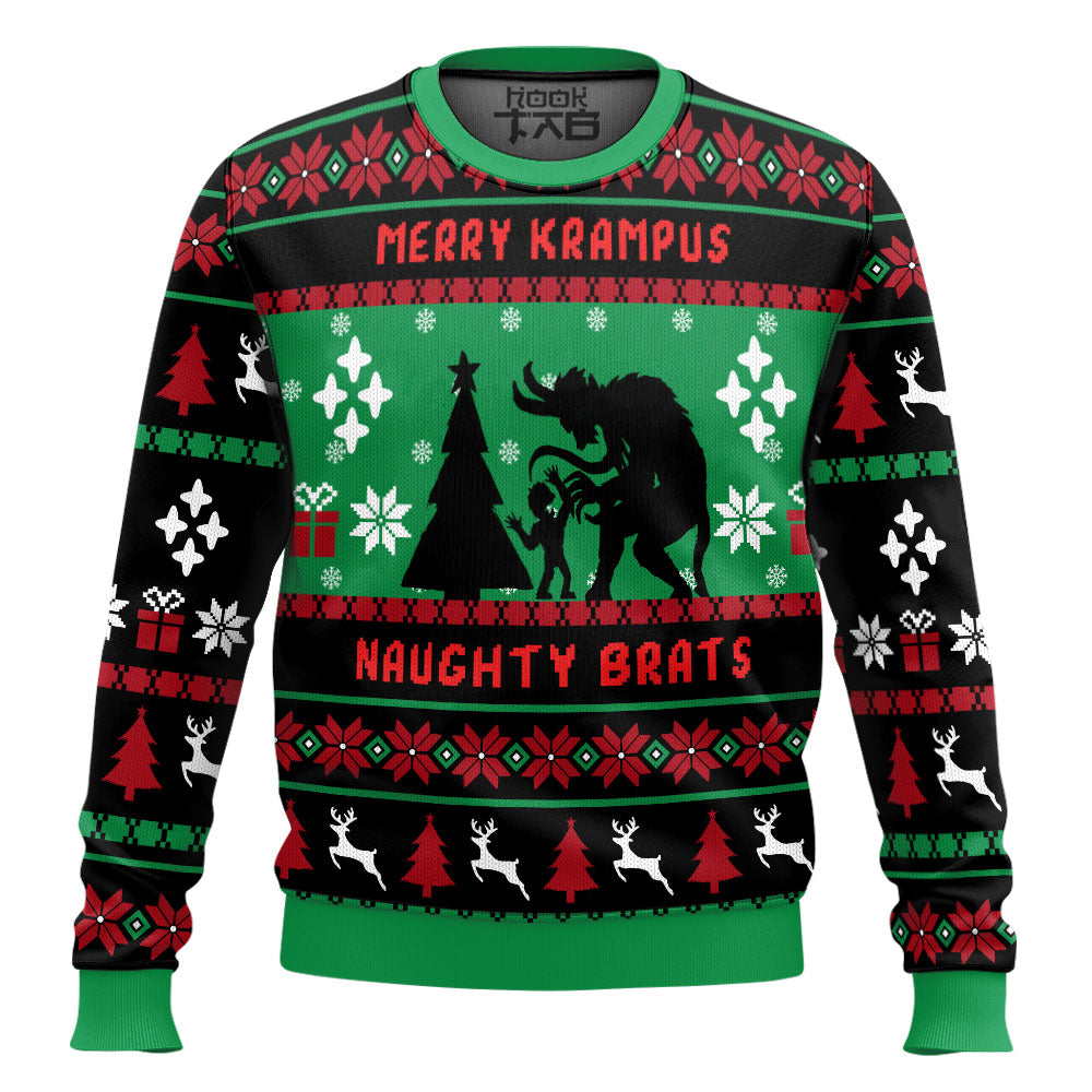 Naughty Brats Krampus Xmas Gift For Family Ugly Christmas Sweater – Moonbestprint