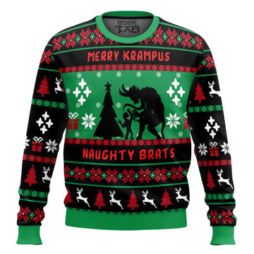 Naughty Brats Krampus Xmas Gift For Family Ugly Christmas Sweater – Moonbestprint