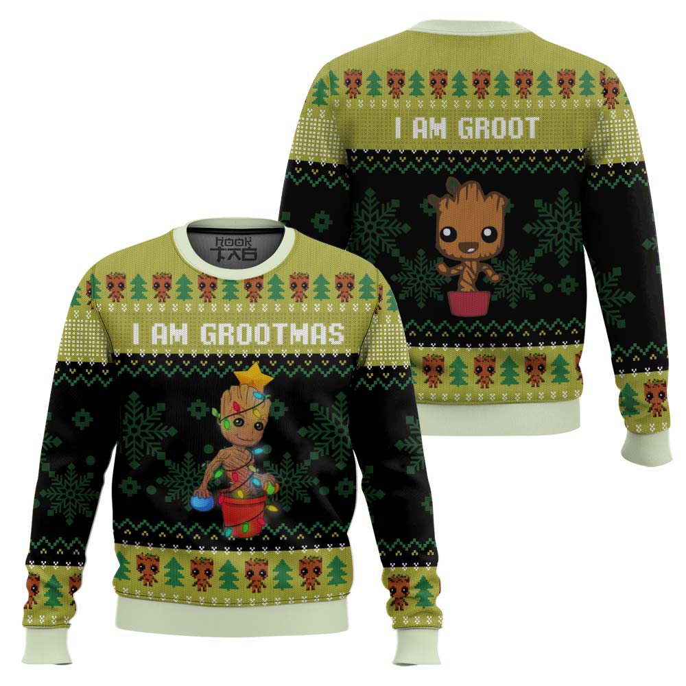 I am Grootmas Guardians of the Galaxy Marvel Ugly Christmas Sweater – Moonbestprint