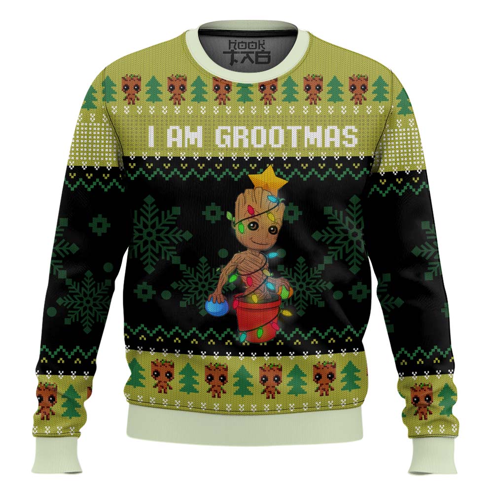 I am Grootmas Guardians of the Galaxy Marvel Ugly Christmas Sweater – Moonbestprint