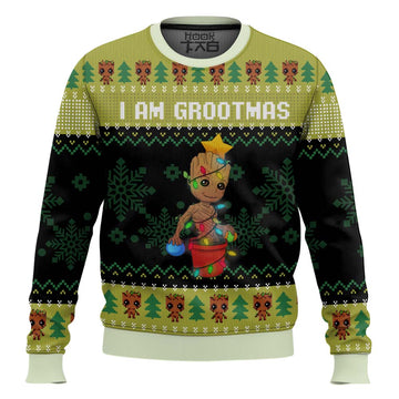 I am Grootmas Guardians of the Galaxy Marvel Ugly Christmas Sweater – Moonbestprint