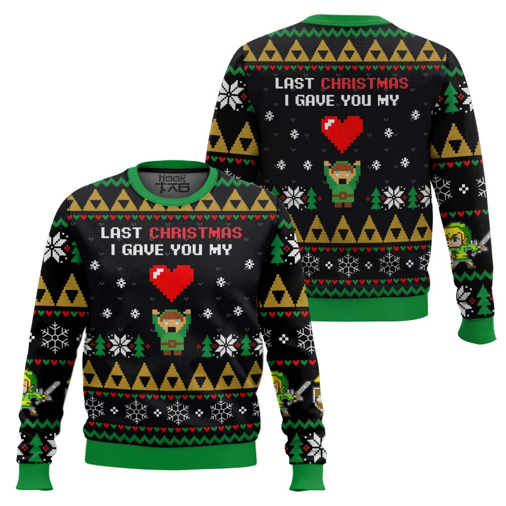 Link To My Heart Legend of Zelda Ugly Christmas Sweater – Moonbestprint