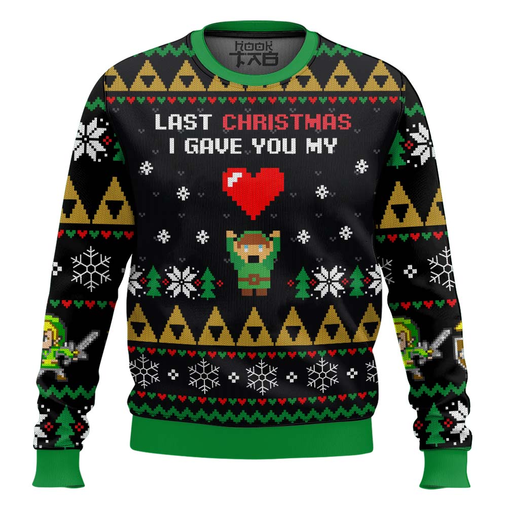Link To My Heart Legend of Zelda Ugly Christmas Sweater – Moonbestprint