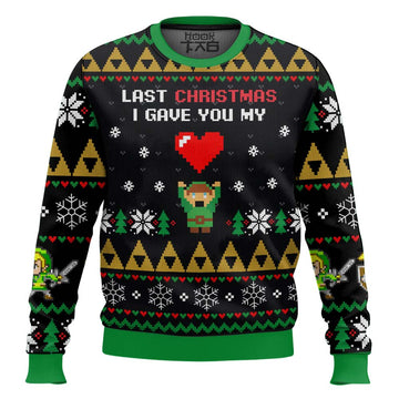 Link To My Heart Legend of Zelda Ugly Christmas Sweater – Moonbestprint