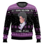 Prince Dearly Beloved Merry Christmas Black Purple Ugly Christmas Sweater Christmas Gift – Moonbestprint
