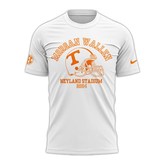 Tennessee Volunteers NCAA 2024 Limited Tennessee x Morgan Wallen White T-Shirt | QB74 Moonbestprint