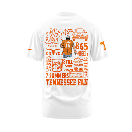 Tennessee Volunteers NCAA 2024 Limited Tennessee x Morgan Wallen White T-Shirt | RQ38 Moonbestprint