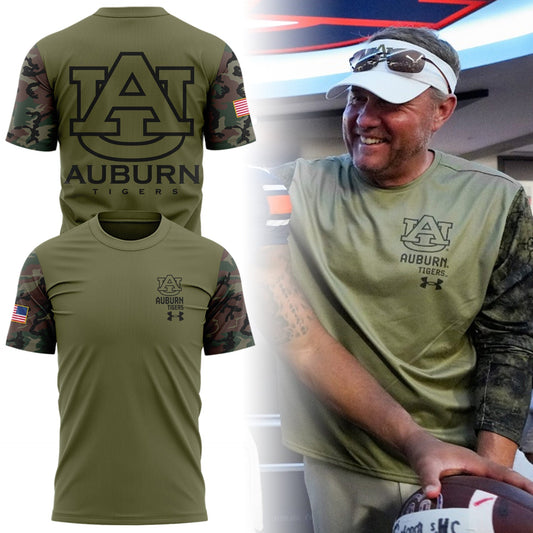 Limited Edition 2025 Military Appreciation Auburn Tigers football Tshirt Moonbestprint