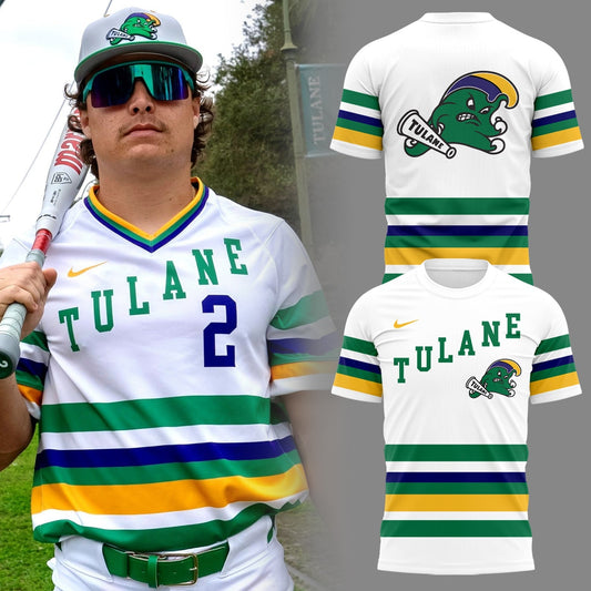 Tulane Baseball 2025 Limited Edition "Mardi Gras 2025" T-Shirt | NJ56 Moonbestprint