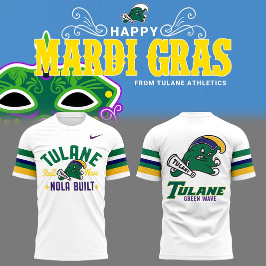 Tulane Baseball 2025 Limited Edition "Mardi Gras 2025" T-Shirt Moonbestprint