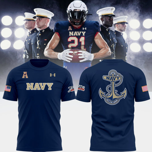 Limited Edition NAV Football Happy 250th Birthday US Marines T-Shirt | CM36 Moonbestprint