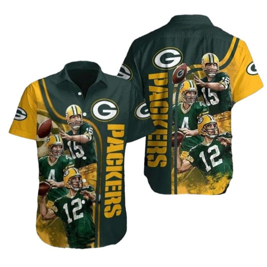 Packers Football Player 4 12 15 Hawaiian Shirt - Moonbestprint