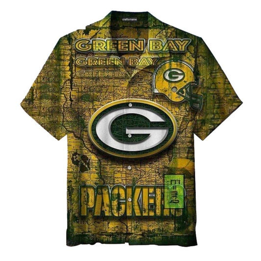 Packers Iconic Team And Logo Vintage Hawaiian Shirt - Moonbestprint