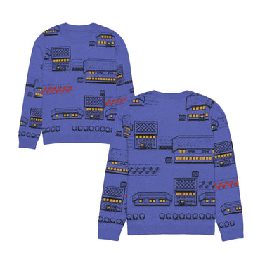 Pallet Town At Night Knit Ugly Sweater – Moonbestprint