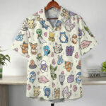 Pastel Yellow Kawaii Pokemon Character Hawaiian Shirt – Moonbestprint